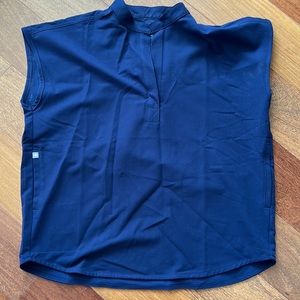 navy rafaela oversized scrub top